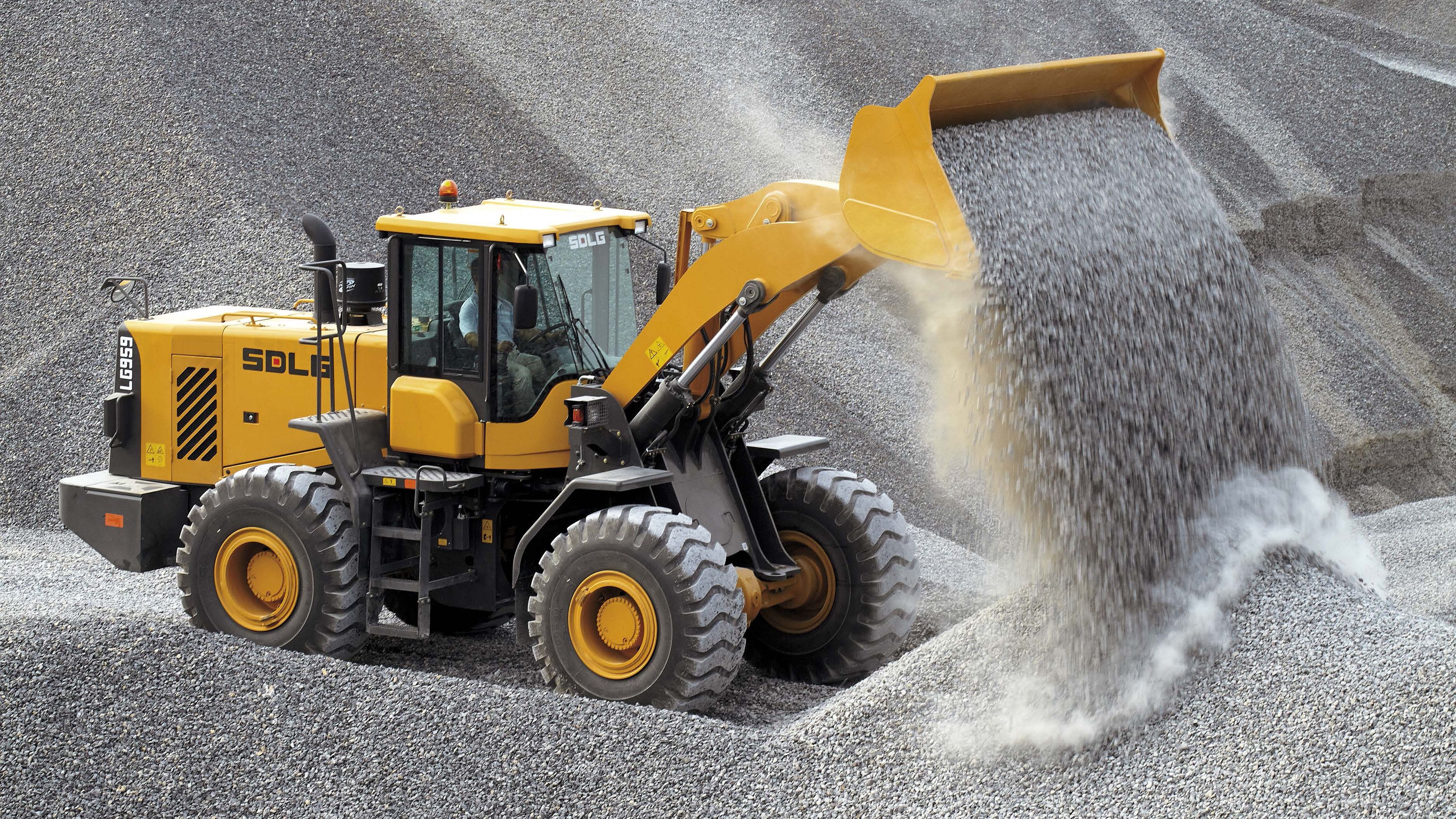3800x2138 Download Vehicle SDLG Wheel Loader HD Wallpaperx2138
