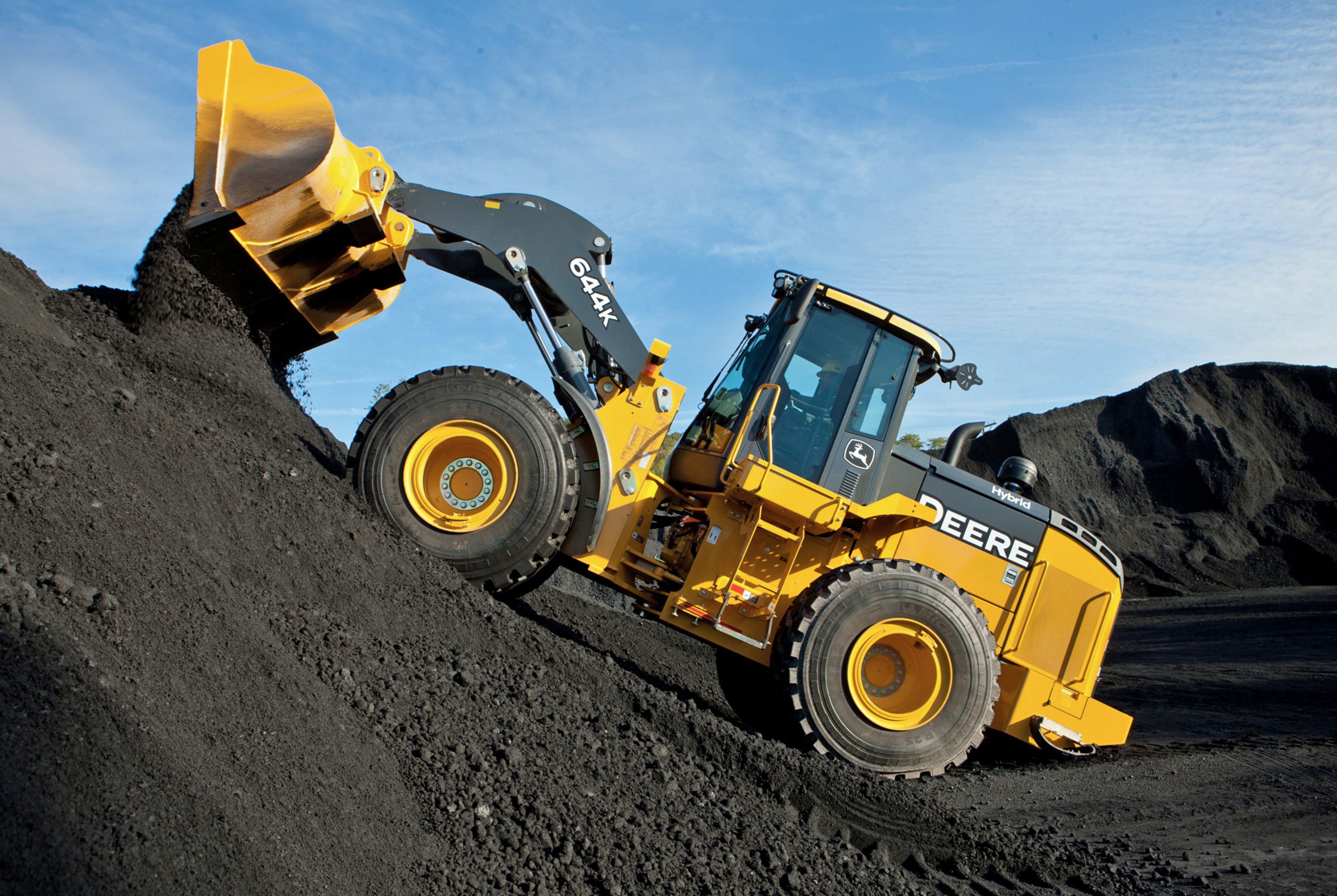 3912x2622 Phone wallpaper: Hybrid Wheel Loader, Vehicles, Wheel Loader, John Deere 644K 899553