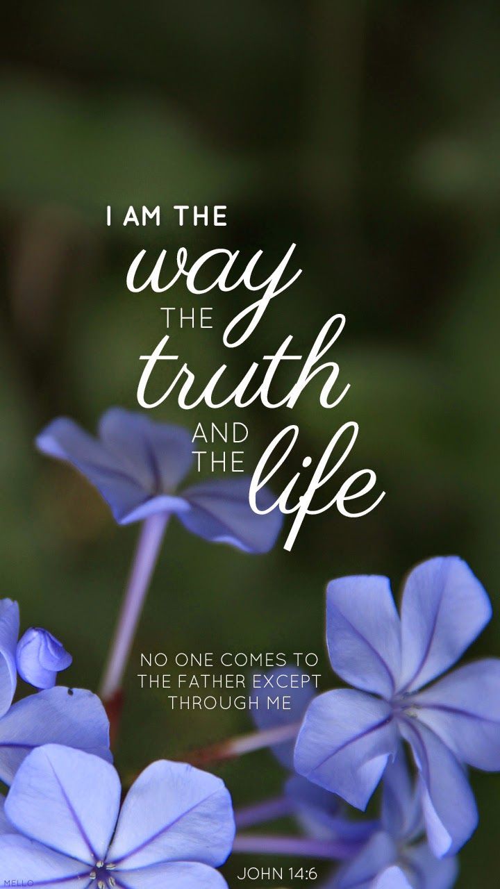 720x1280 John 14:6 Jesus answered, I am the way the truth and the life. No one comes to the Father except through me