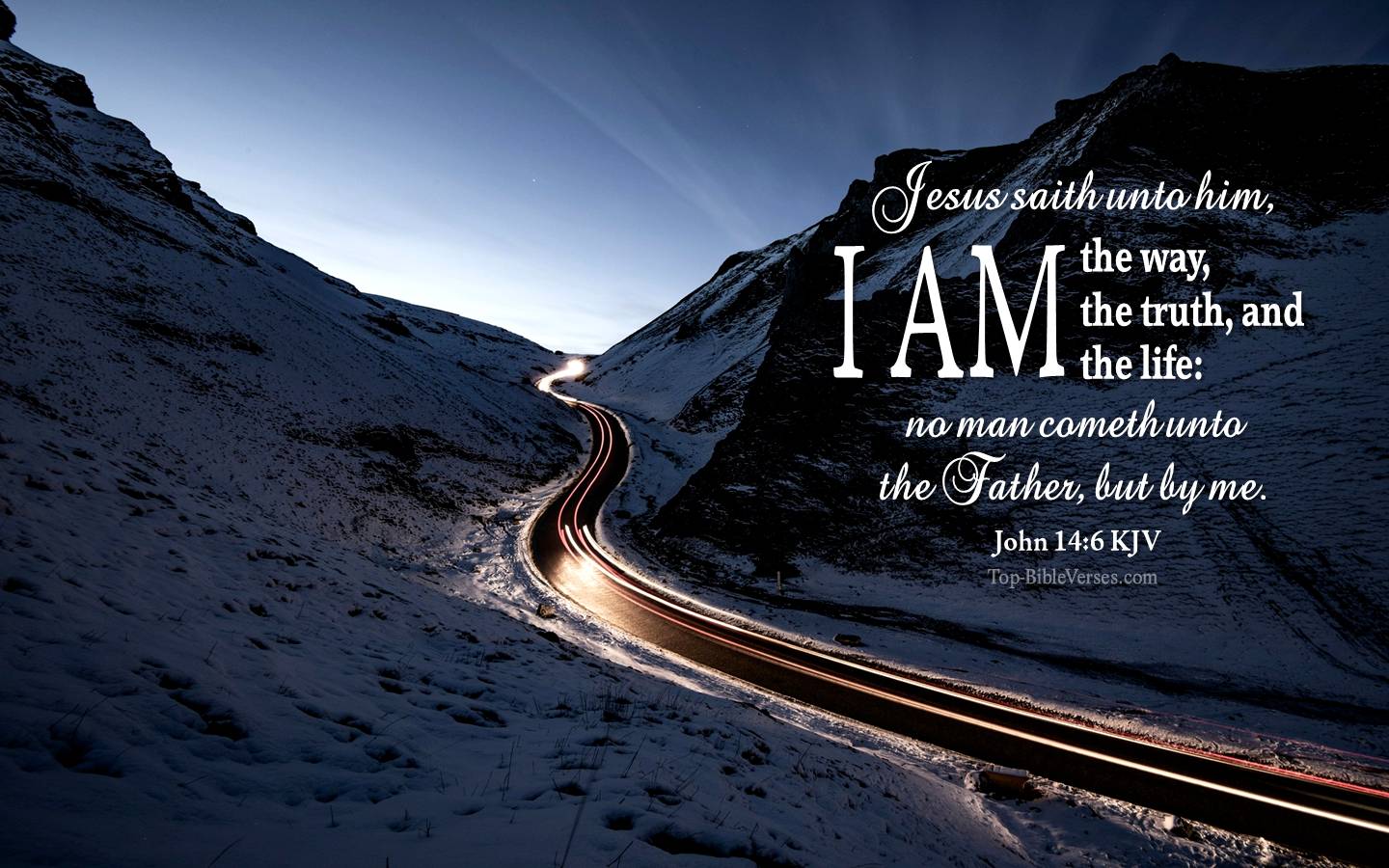 1440x900 John 14:6 KJV Desktop Wallpaper