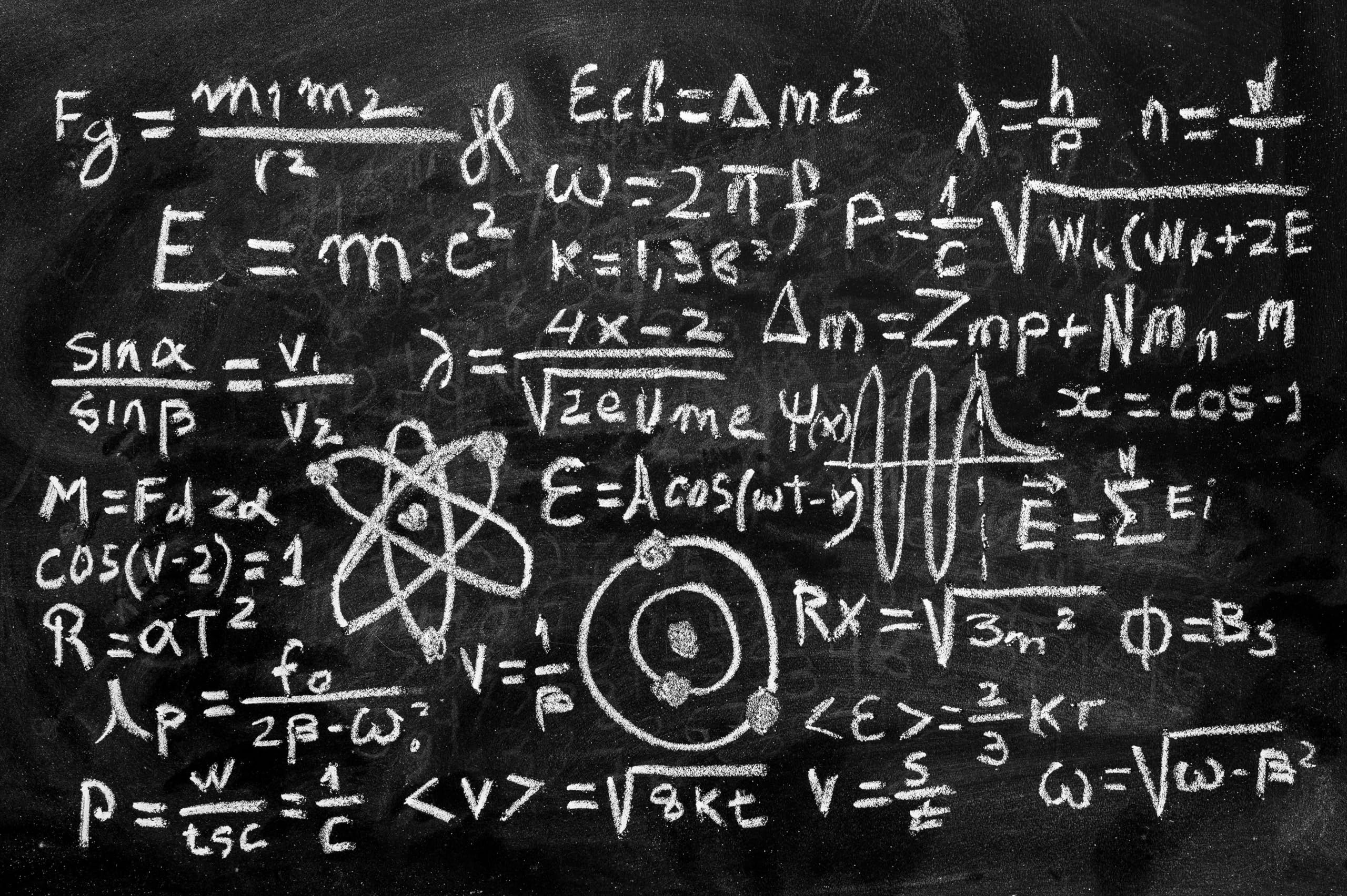 2560x1704 Amazon.com : chnywork 17x10ft Physical Class Backdrop Operations Quantum Physics Formulas Blackboard Wall Chalkboard Scientist Physicist Background Back to School Theme Party Decor Photo Props Wallpaper