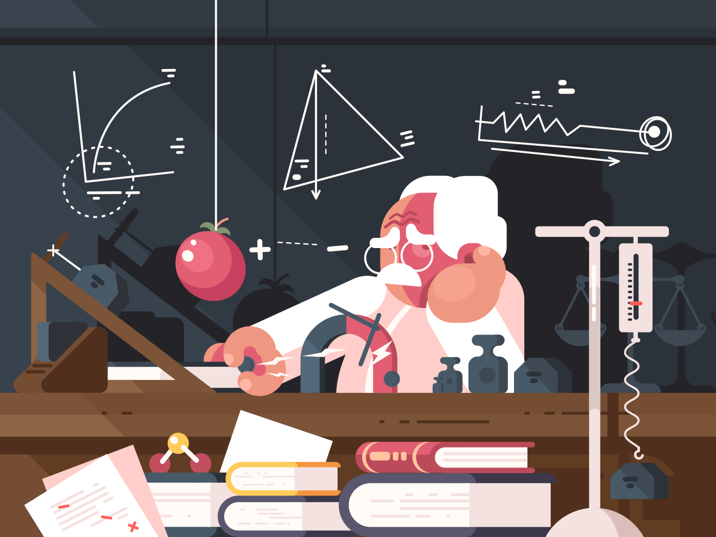 1400x1050 Scientist physics makes tests