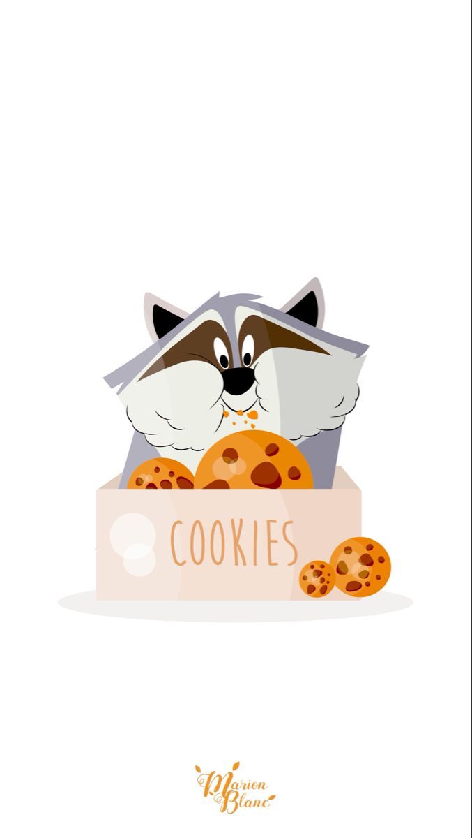 677x1200 Cute Raccoon Holding a 'Cookies' Sign. Dessiner bob l'éponge, Tableau disney, Animaux disney