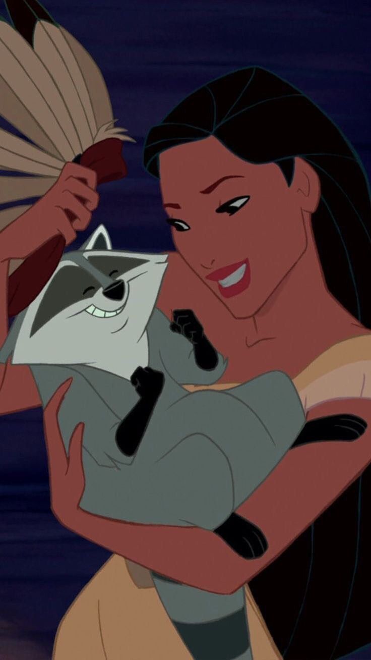 736x1308 Meeko pocahontas wallpaper. Pocahontas aesthetic pfp, Pocahontas and meeko, Disney females