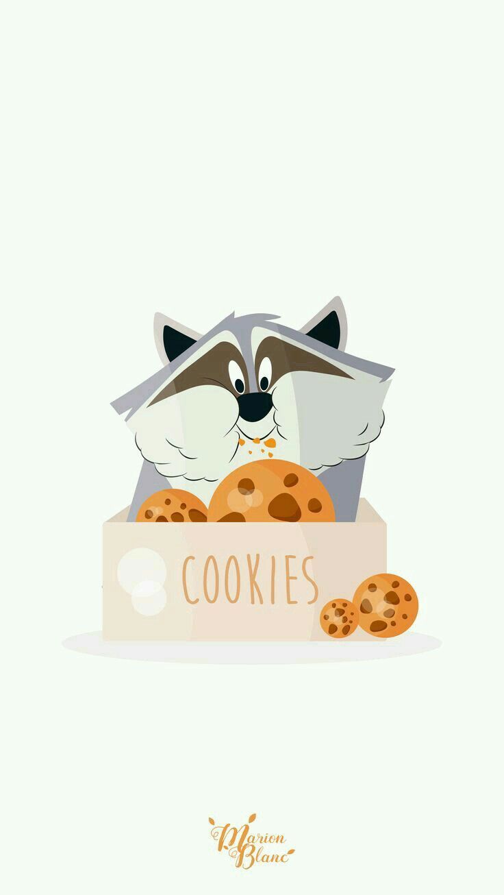 736x1306 Cute Raccoon Holding a 'Cookies' Sign. Dessiner bob l'éponge, Tableau disney, Animaux disney