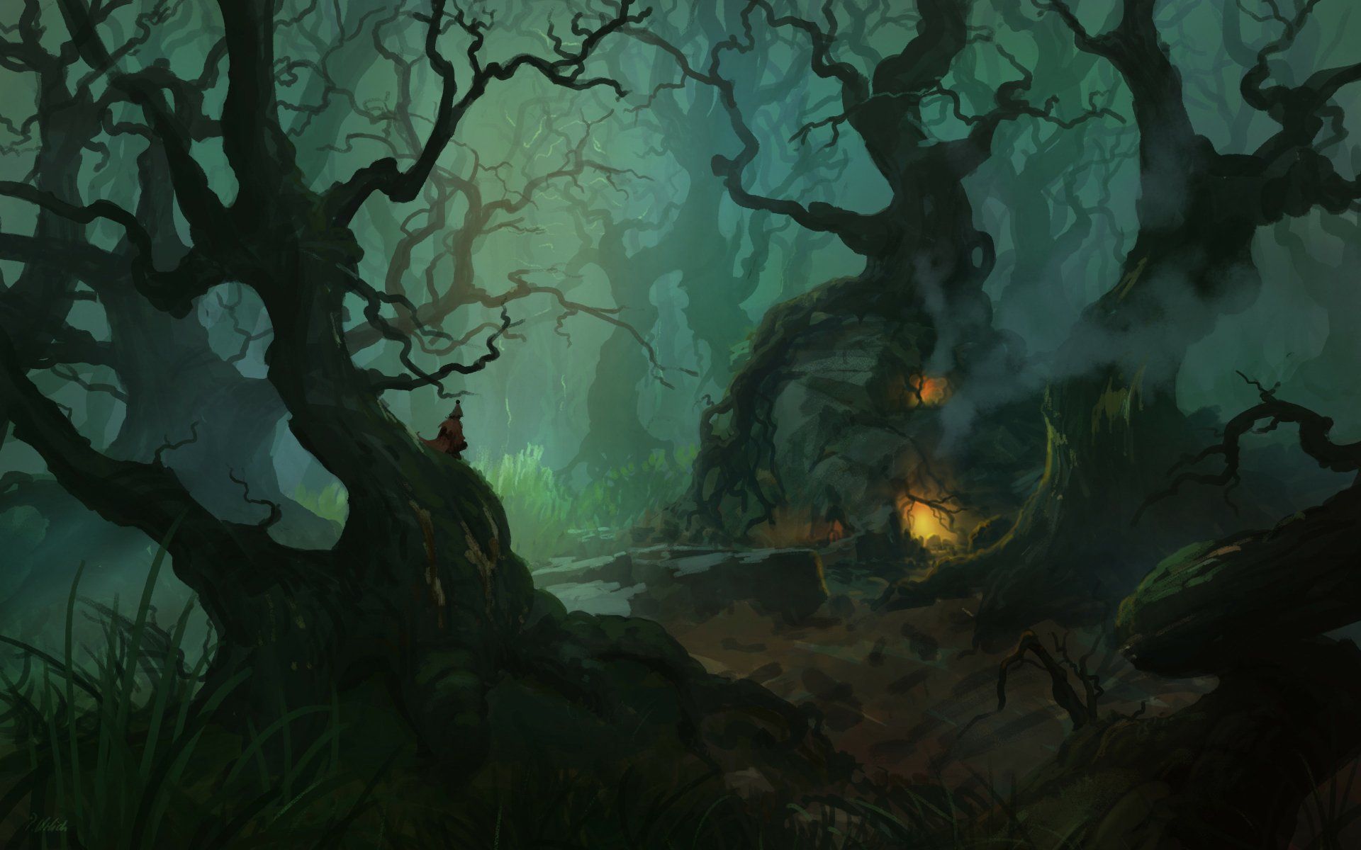 1920x1200 Download Fantasy Forest 4k Ultra HD Wallpaper by Philipp A. Urlichx2400