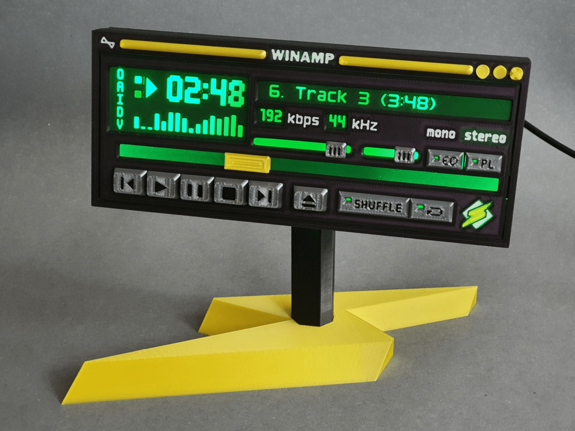 1920x1440 Winamp Player 3D Lamp 3D Print Model