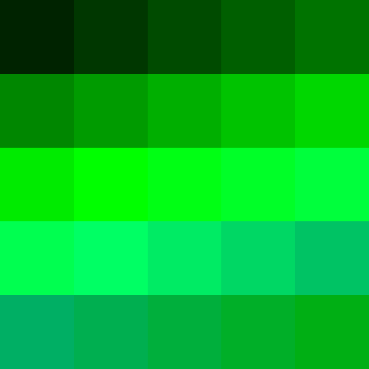 1280x1280 Shades of green