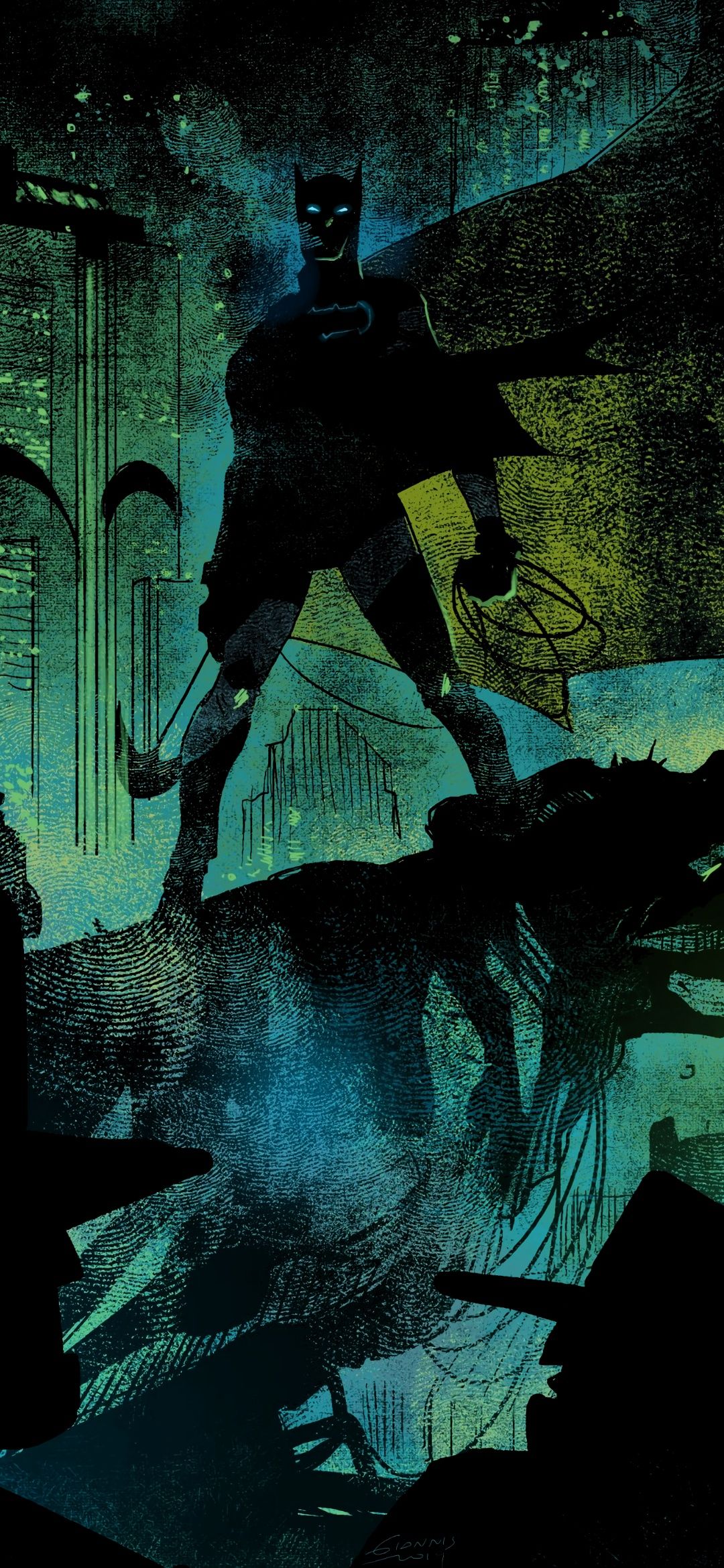 1080x2340 Wallpaper Batman, Art, Comic Book, Comics, Visual Arts, Background Free Image