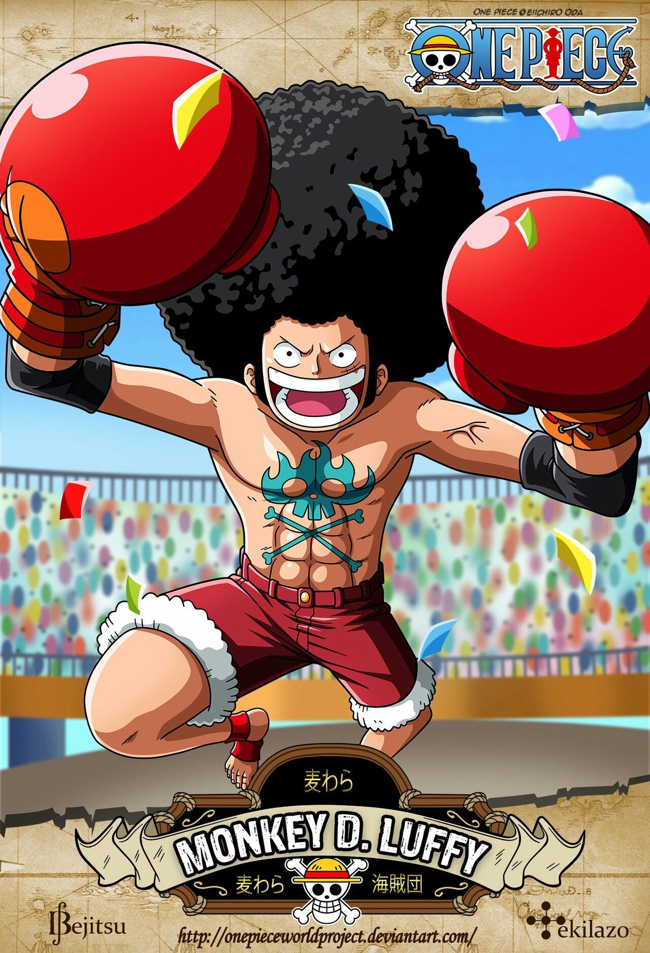 1280x1875 Afro Luffy Wallpaper