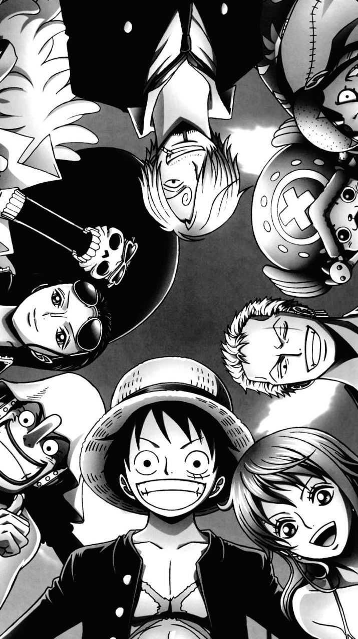 715x1273 Anime Luffy Black Wallpaper