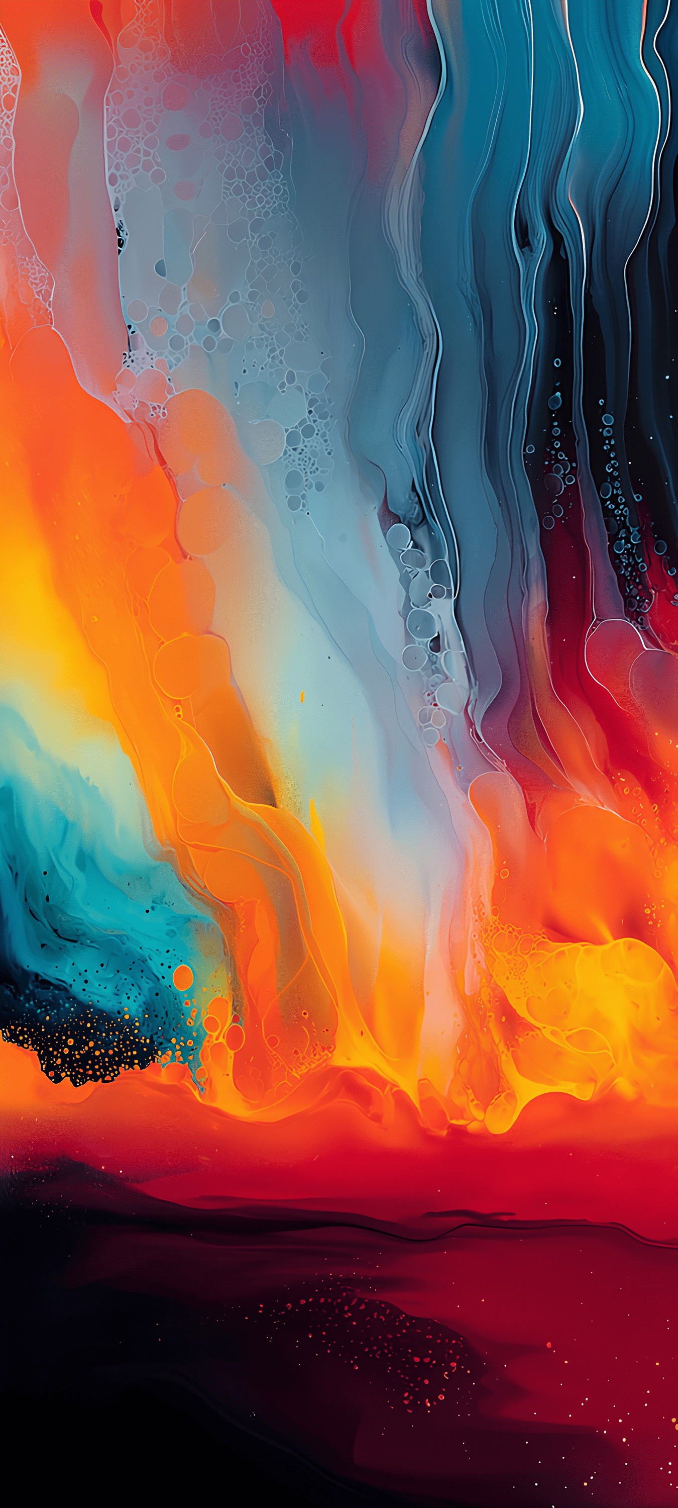 1350x3000 Liquid Horizon” HDR abstract iPhone wallpaper