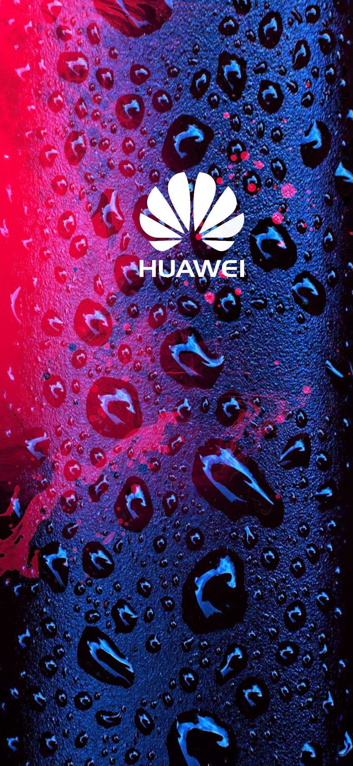 1242x2688 HUAWEI Logo Wallpaper