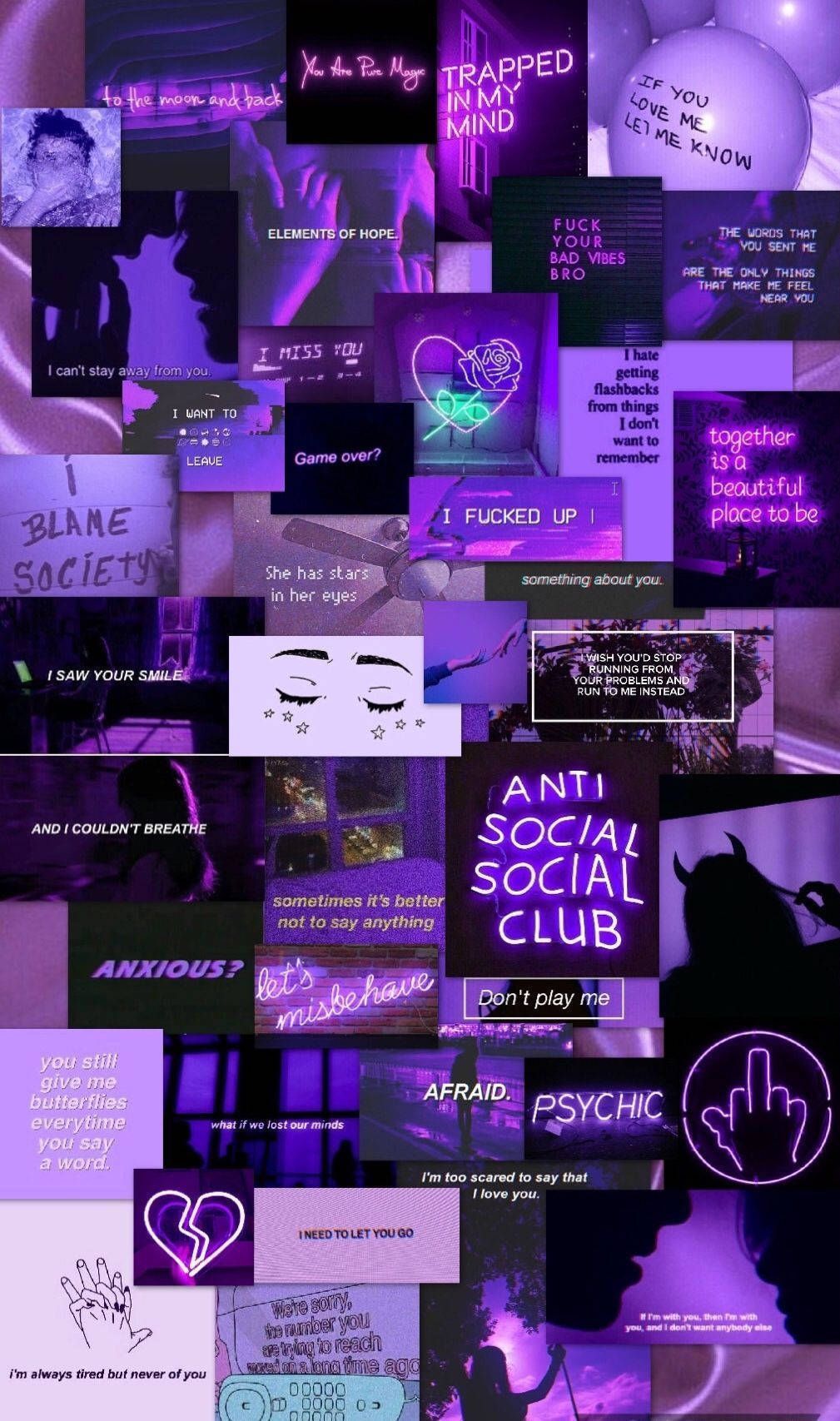 1009x1707 Dark Violet Alt Aesthetic Wallpaper