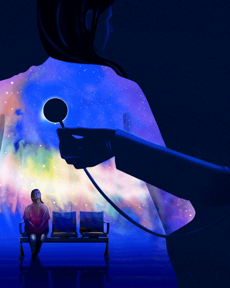 800x1000 Lyn Godley Reduces Stress in Healthcare Settings with Immersive Art. Jefferson Research posted on the topic
