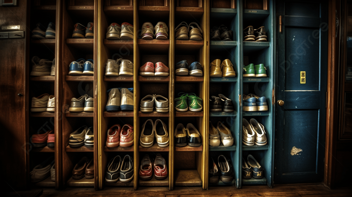 1200x673 Various Shoe Storage Shelves Made Up Of Colorful Shoes, School Shoe Cupboard, HD Photography Photo, Shelf Background Image And Wallpaper for Free Download