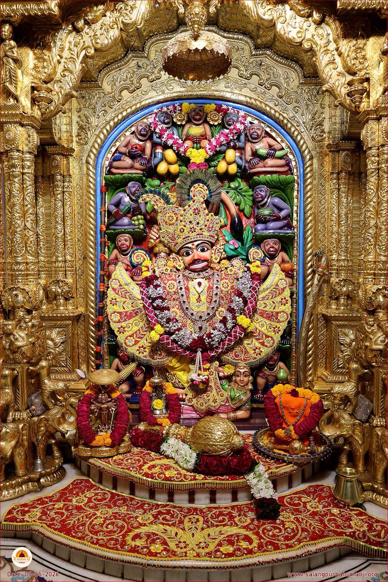 800x1200 Darshan :05 05 2026 Hello Devotees Jai Shri Swaminarayan Shri Kashtbhanjandev Hanumanji Maharaj Salangpur Dham. #salangpur #salangpurdham #swaminarayan #hanuman #hanumanji #hariprakashswami #vadtal