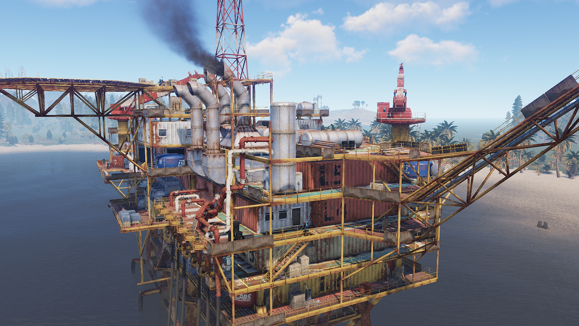 1920x1080 RUST Large Oil Rig Monument Guide, Crates, Timers