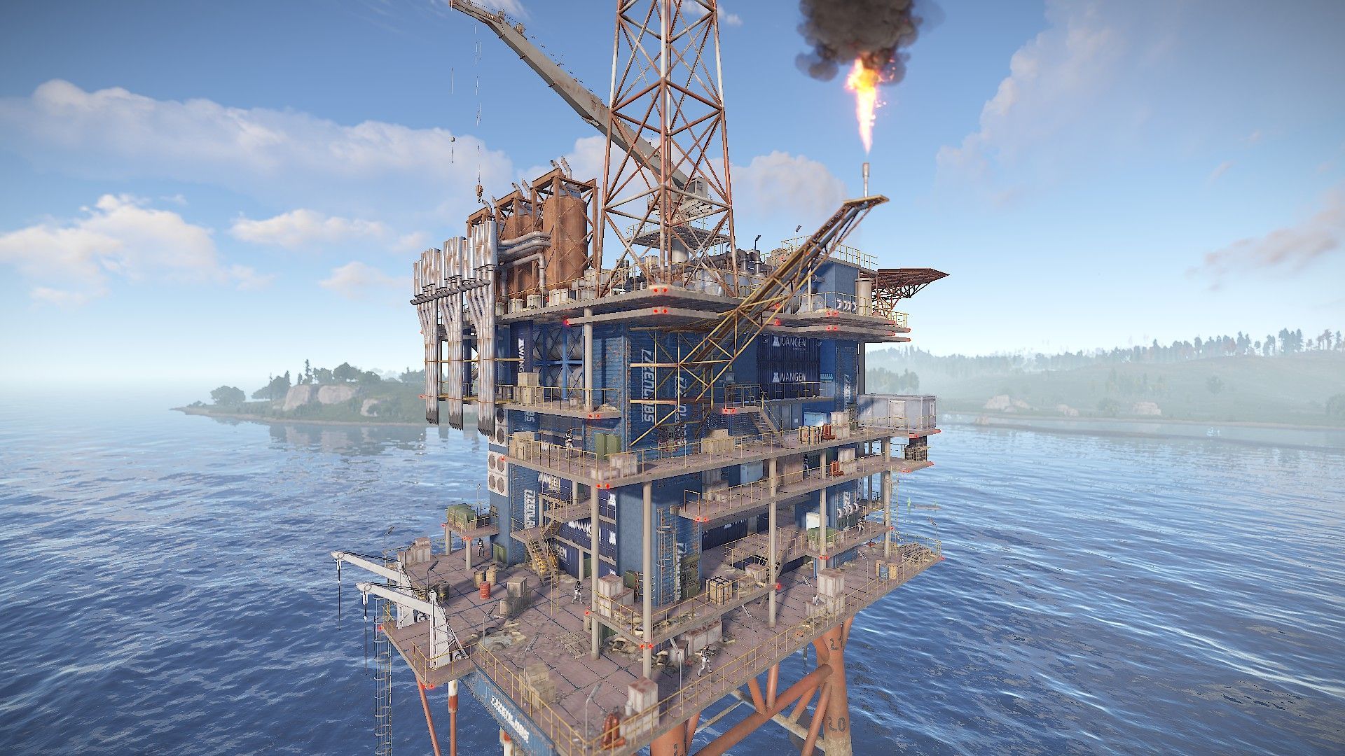 1920x1080 Oil Rig 3. Custom Monument By Shemov