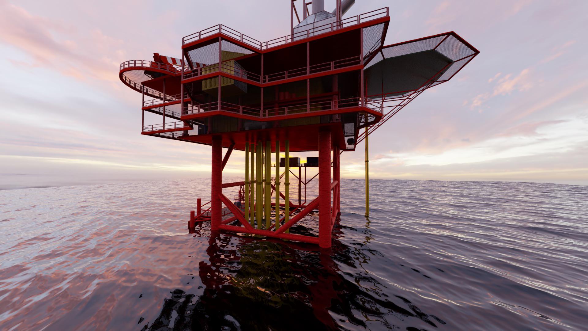 1920x1080 The Oil Rig From R Playrust