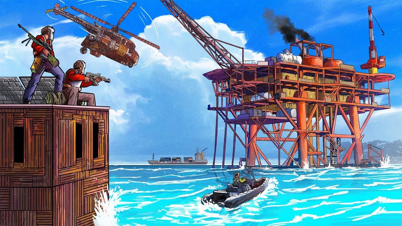 1280x720 LIVING IN AN OCEAN BASE NEXT TO OIL RIG (Movie)