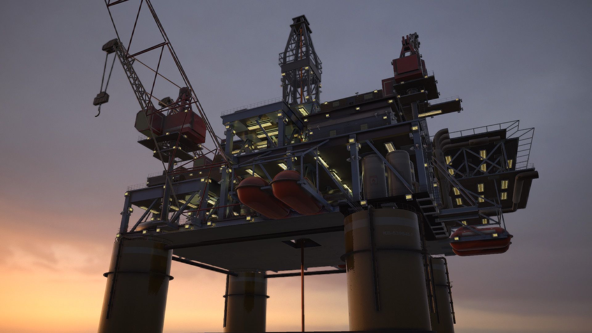 1920x1080 Oil Rig -WIP for Upcoming Unity Project