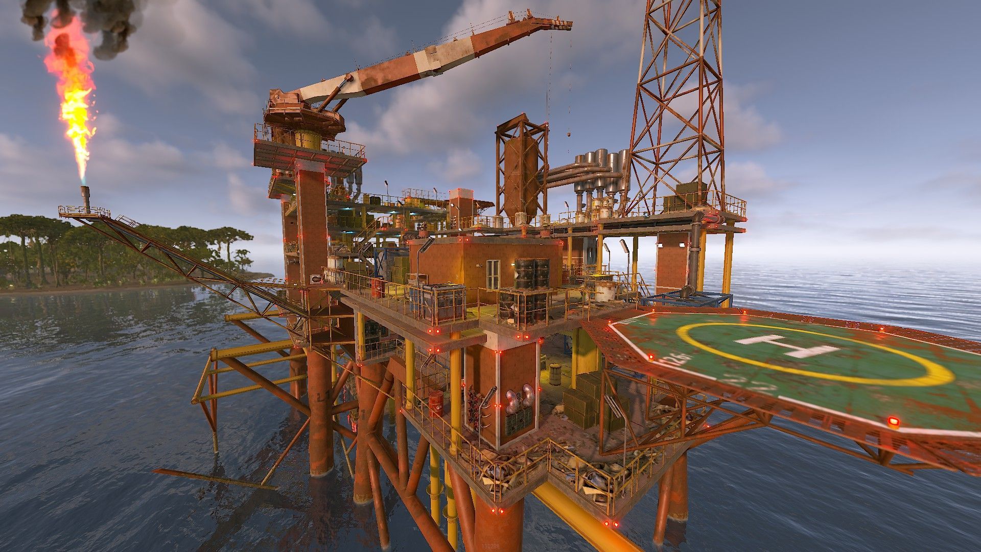1920x1080 Oil Rig 4. Custom Monument By Shemov
