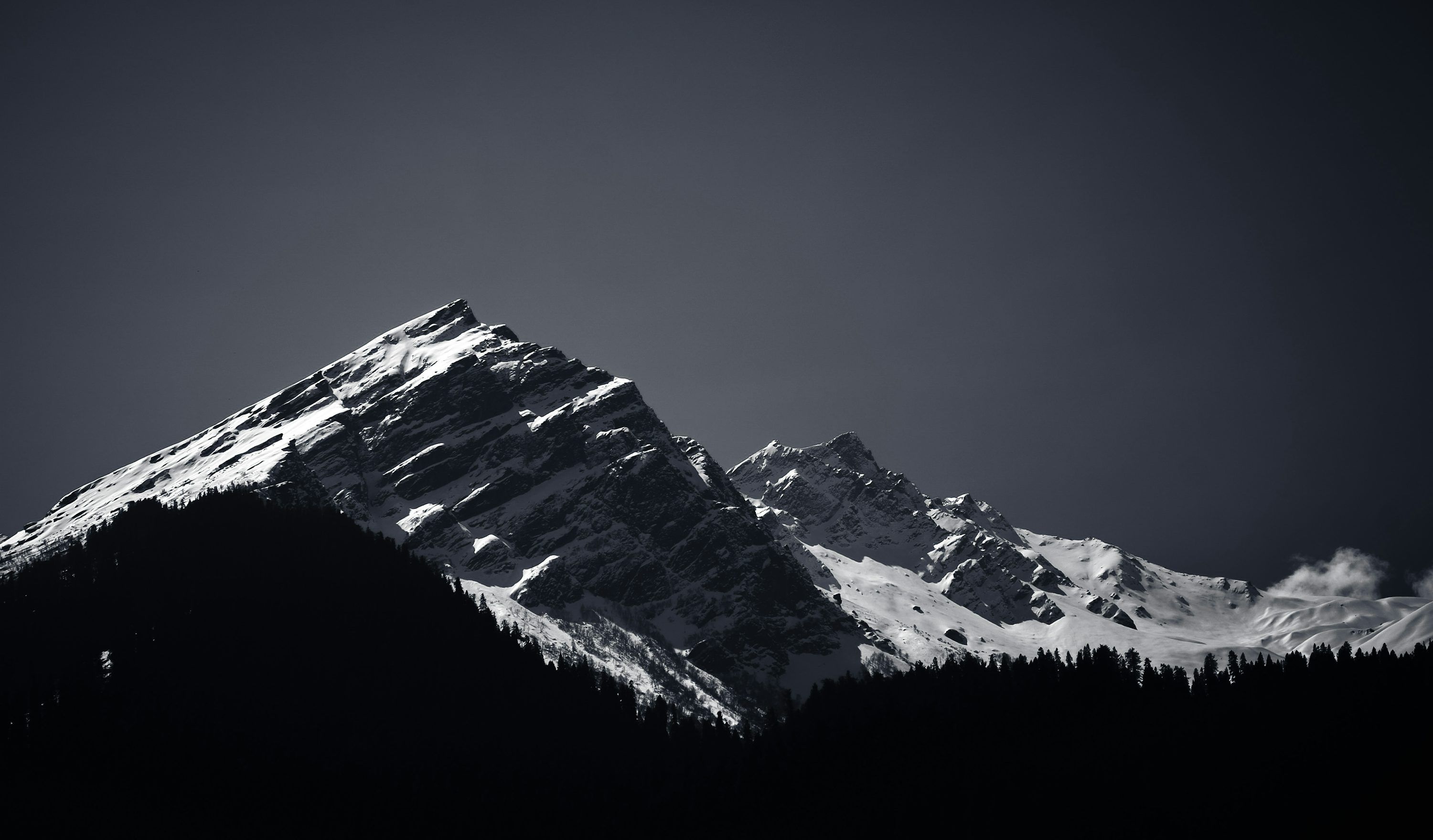 3000x1760 Mountains By Night Picture [Stunning!]. Download Free Image