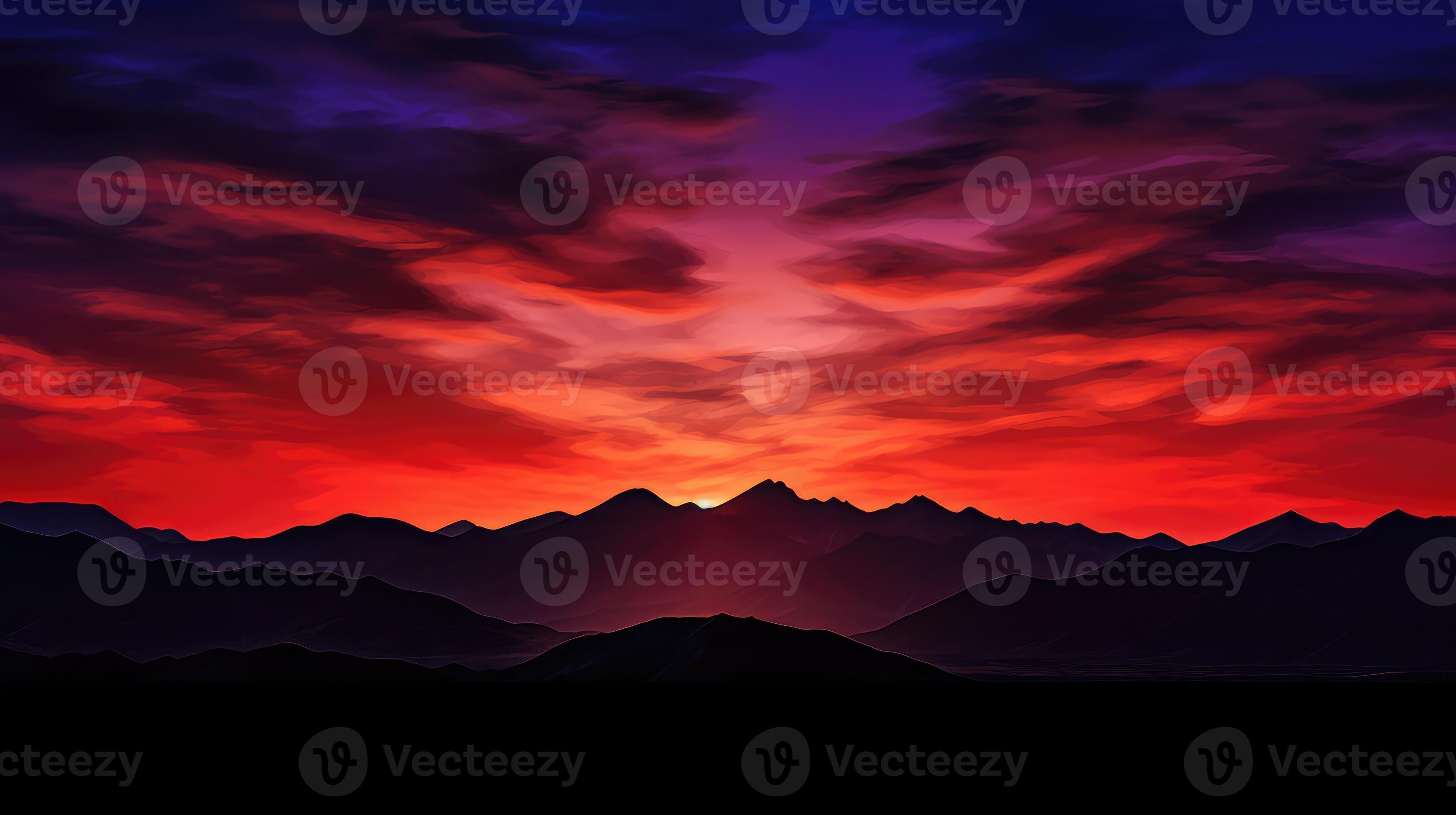 3497x1960 evening mountain sun
