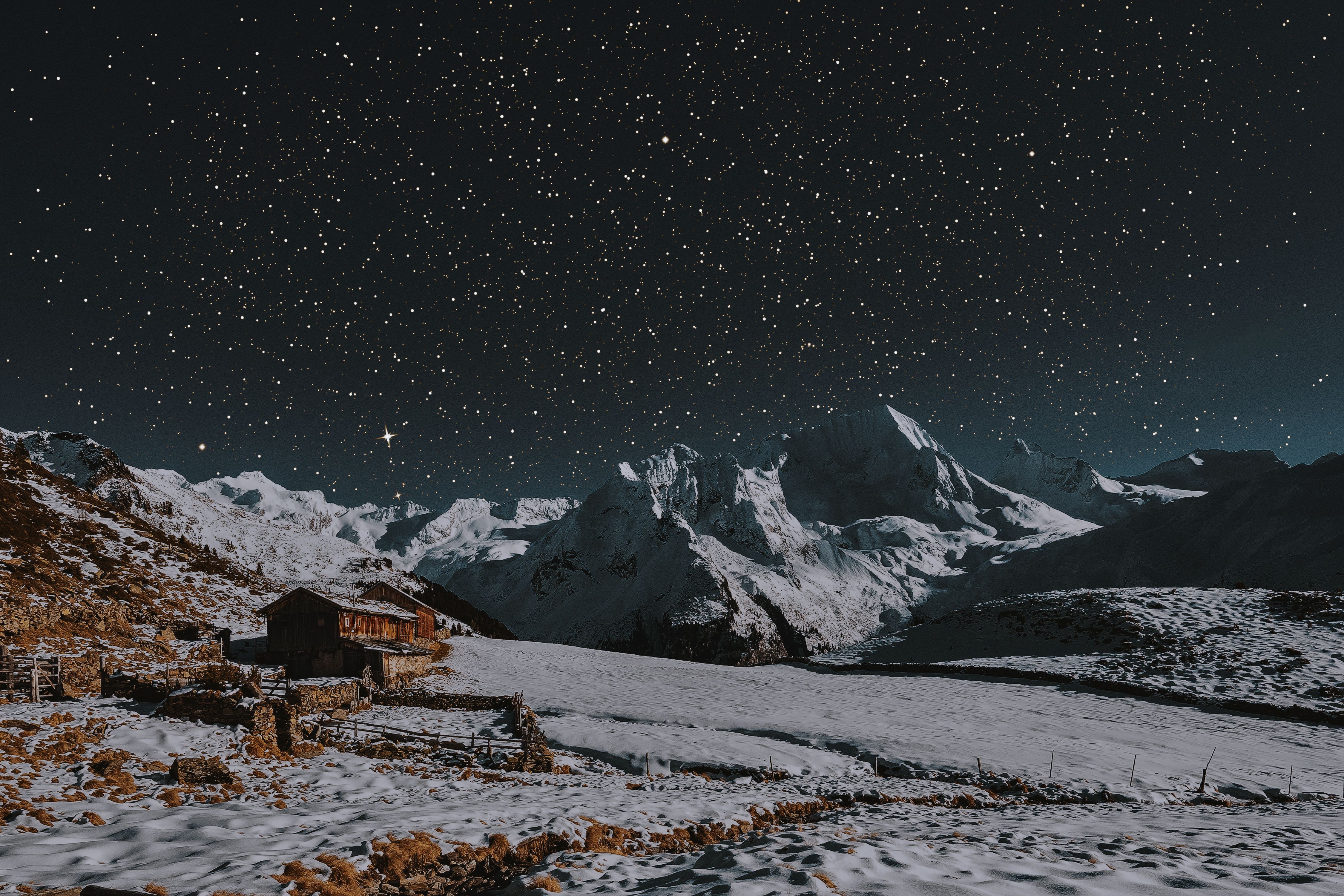 4500x3000 Night Mountain Wallpaper Photo, Download The BEST Free Night Mountain Wallpaper & HD Image