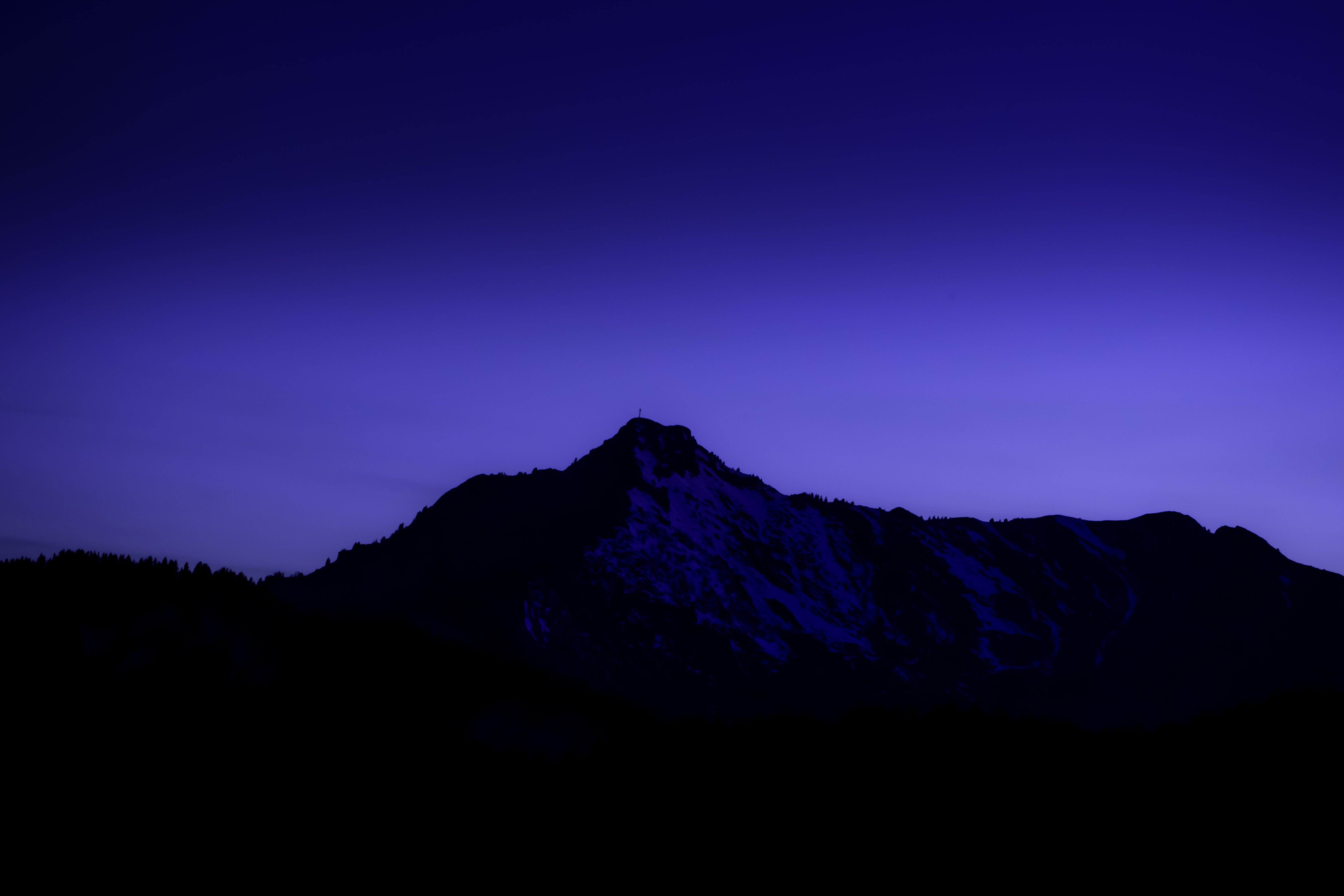 5701x3801 Mountain, Mountains, Sky, Night HD wallpaper