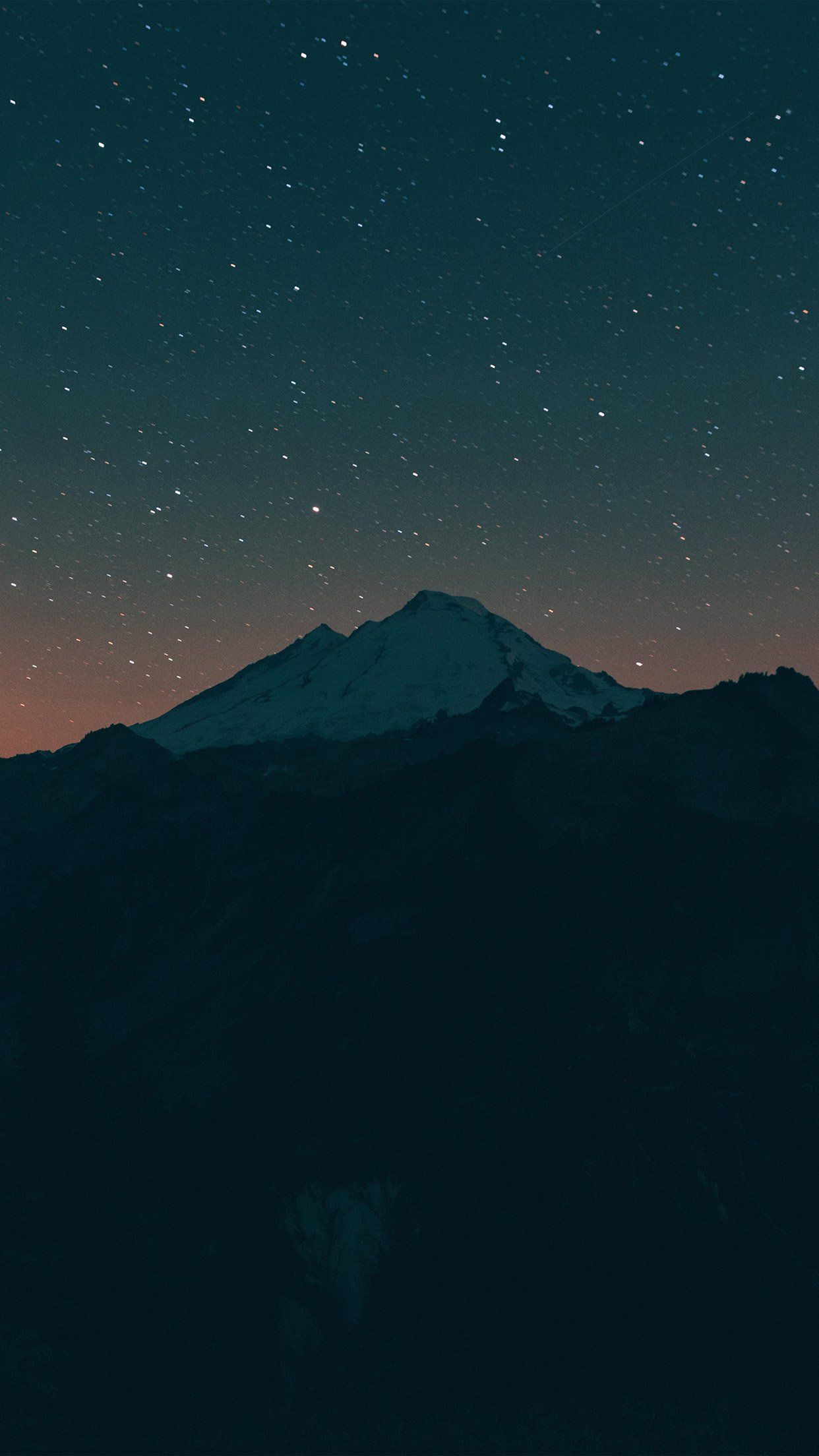 1242x2208 Sunset Mountain Night Sky Nature iPhone Wallpaper