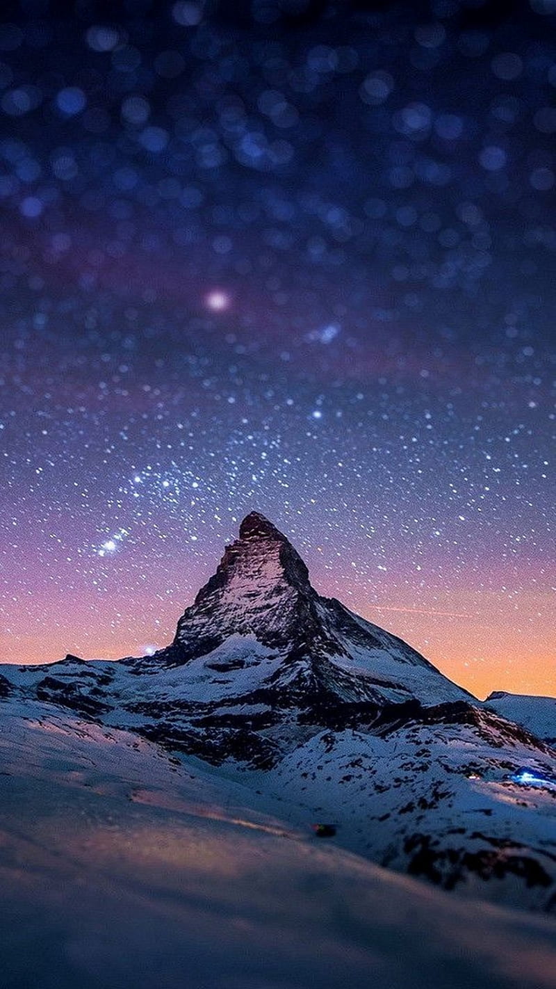 800x1422 Nature mountain, nature, night, sky, HD phone wallpaper