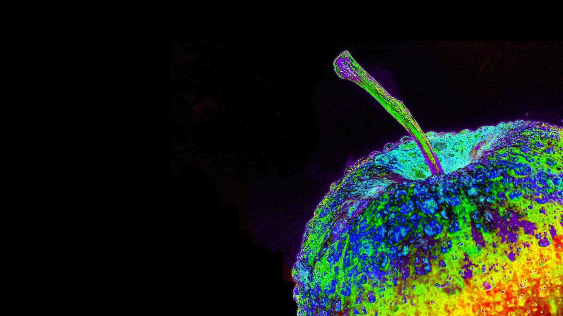 1920x1080 Shiny Colorful Apple Abstract Wallpaper And Bright Colors