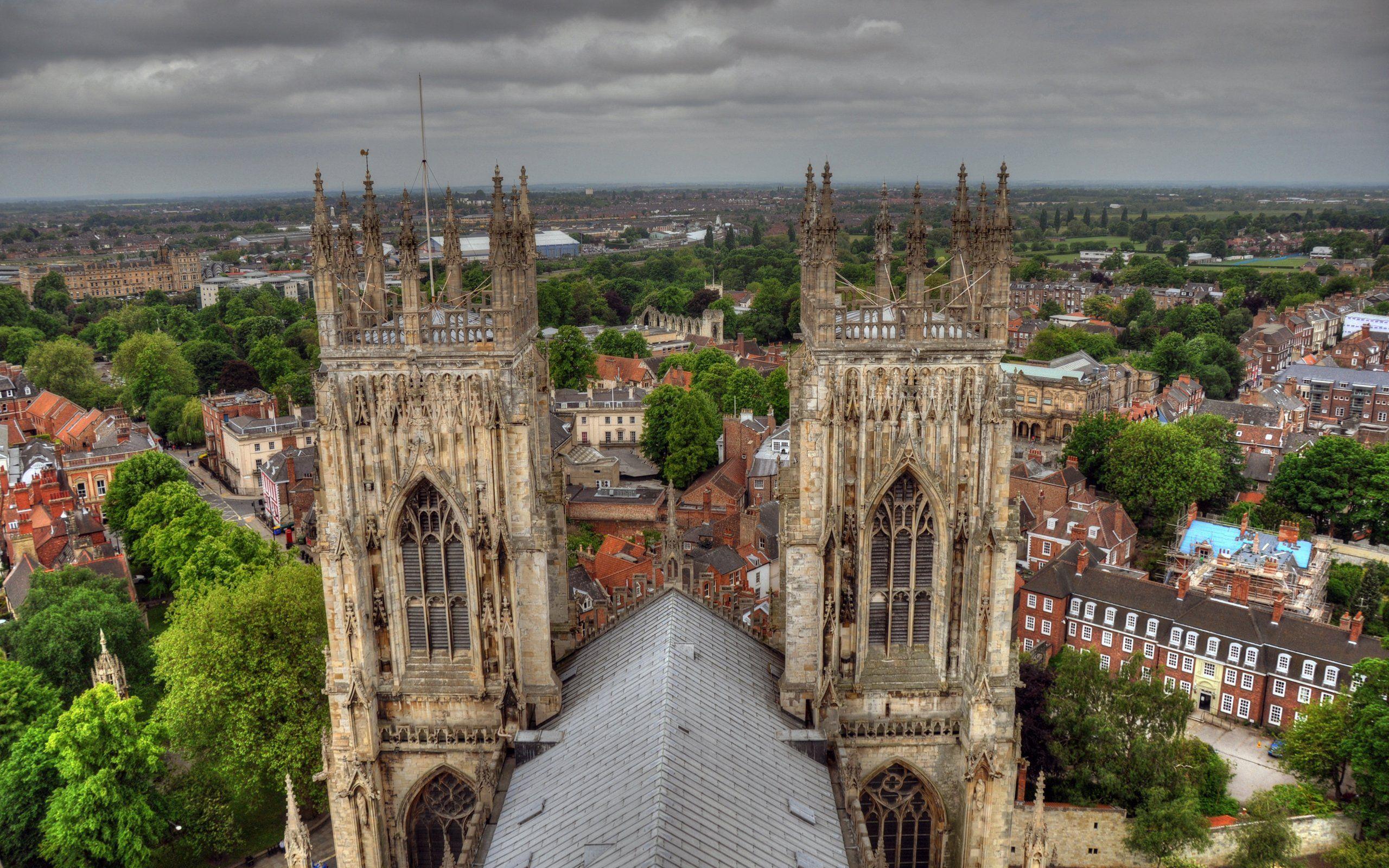 2560x1600 View From York Minster England HD wallpaper