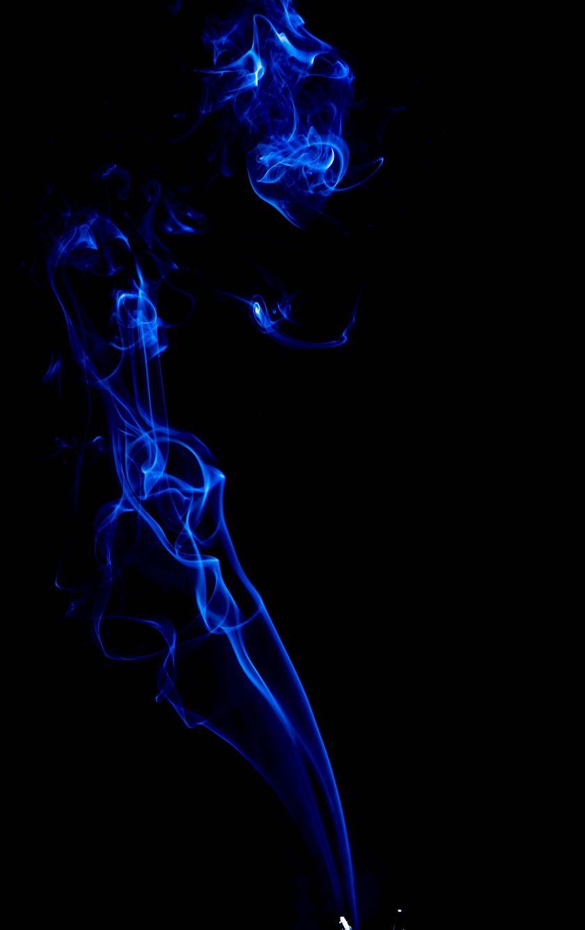 840x1336 Download 840x1336 wallpaper smoke, blue, dark, minimal, iphone 5