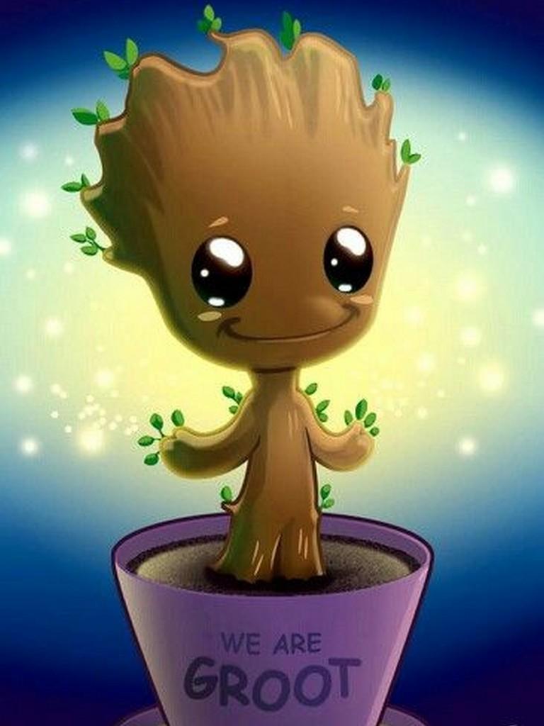 768x1024 Baby Groot Wallpaper for Android