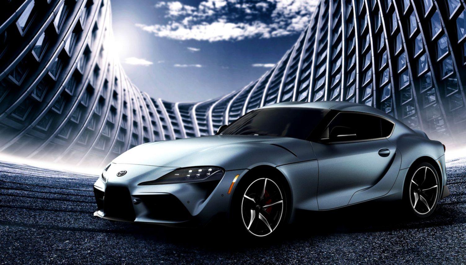 1504x855 Free download Toyota Supra Blue Glow Wallpaper HD Wallpaper