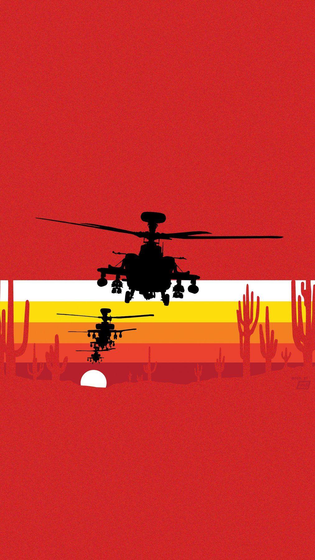 1013x1800 Ames Bros Boeing Apache Mobile Wallpaper