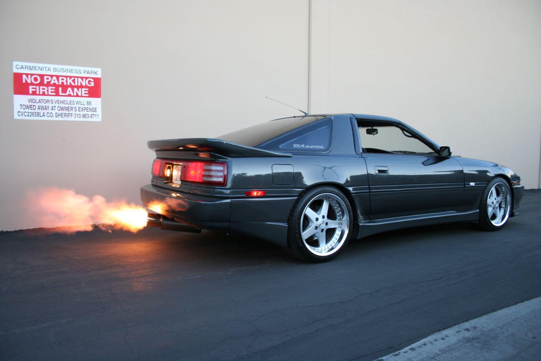 Toyota Supra Fire