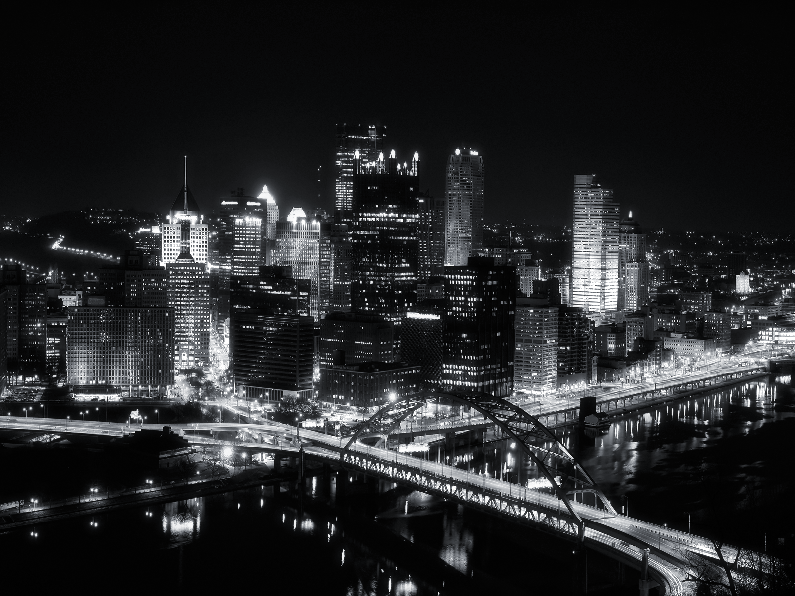 1600x1200 dark city. Black and white wallpaper, Cool wallpaper black and white, Black and white city