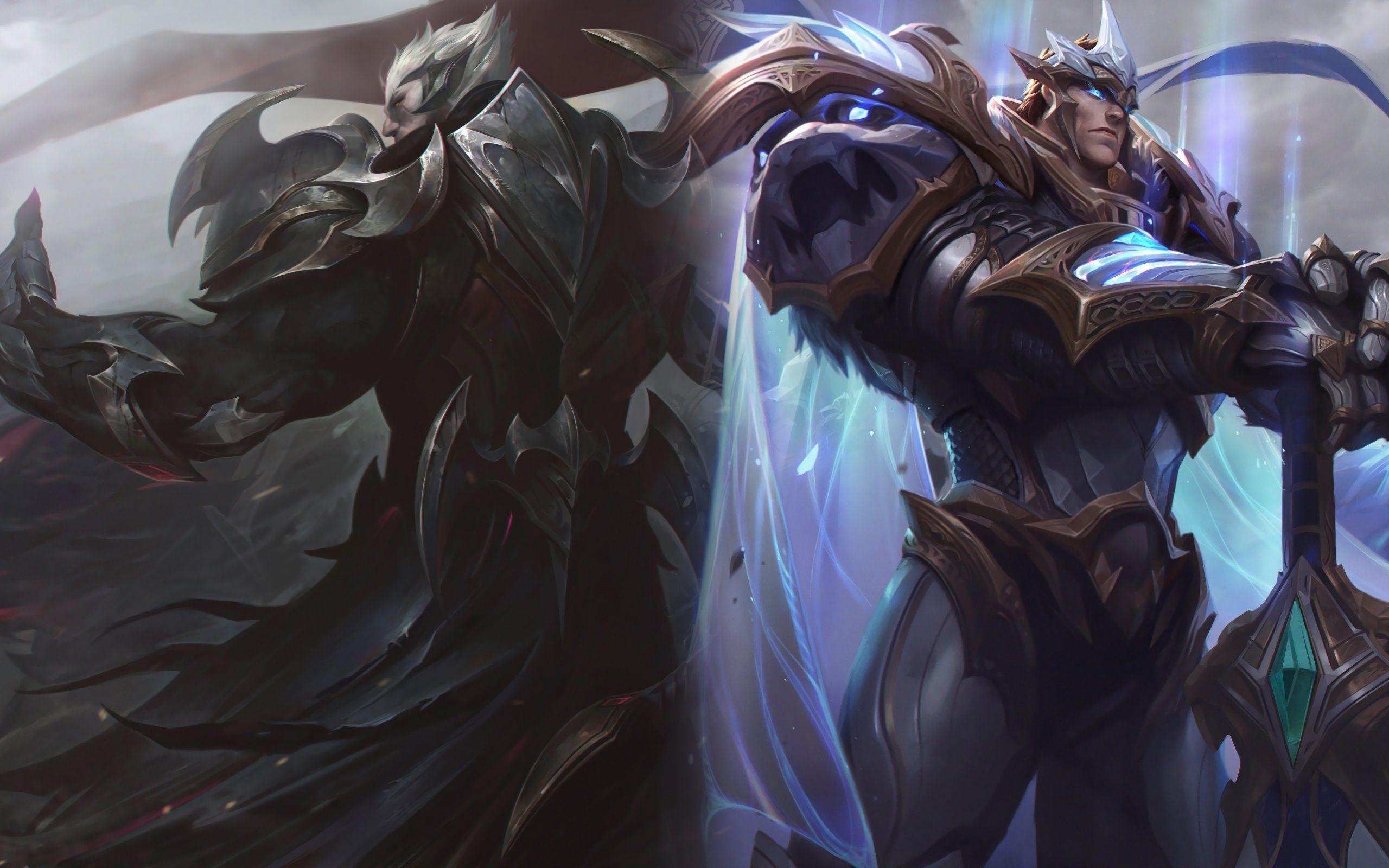 2560x1600 Wallpaper 4k God King Darius and God King Garen LoL League