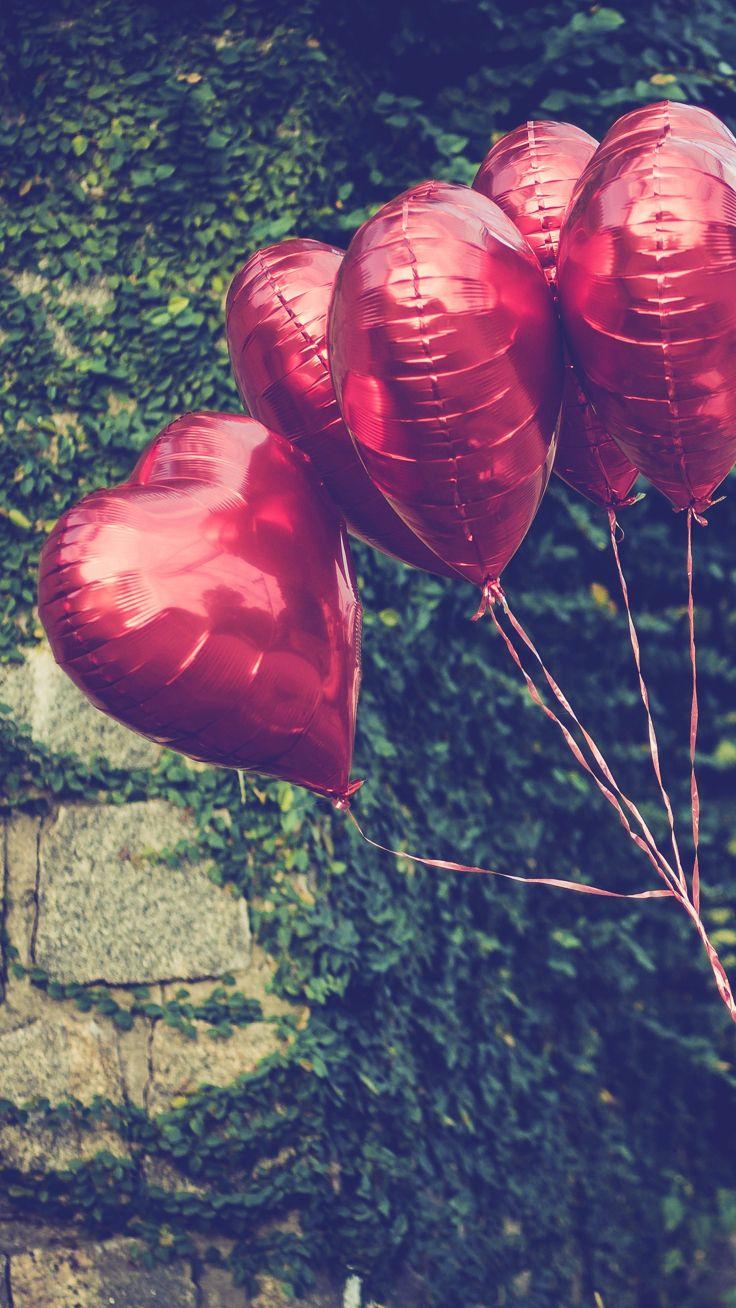736x1308 Heart Balloons all Happy Valentine's Day iPhone