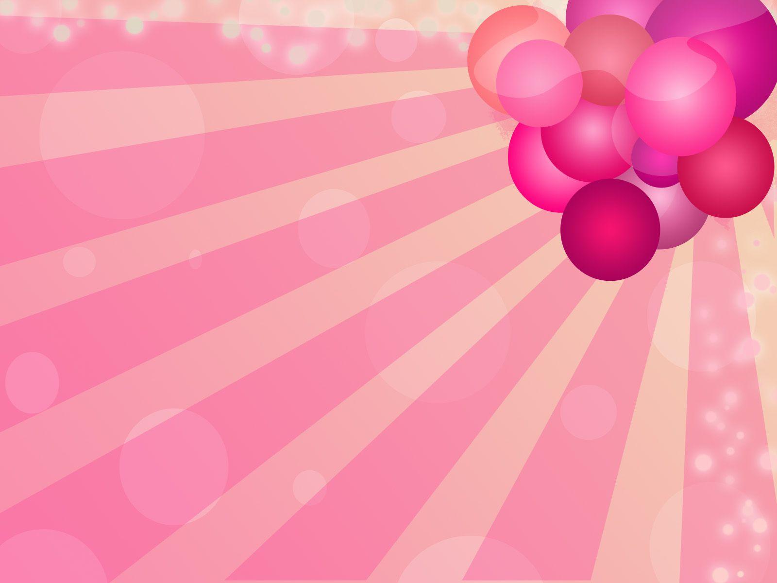 1600x1200 blessing bead pink balloons Free PPT Background