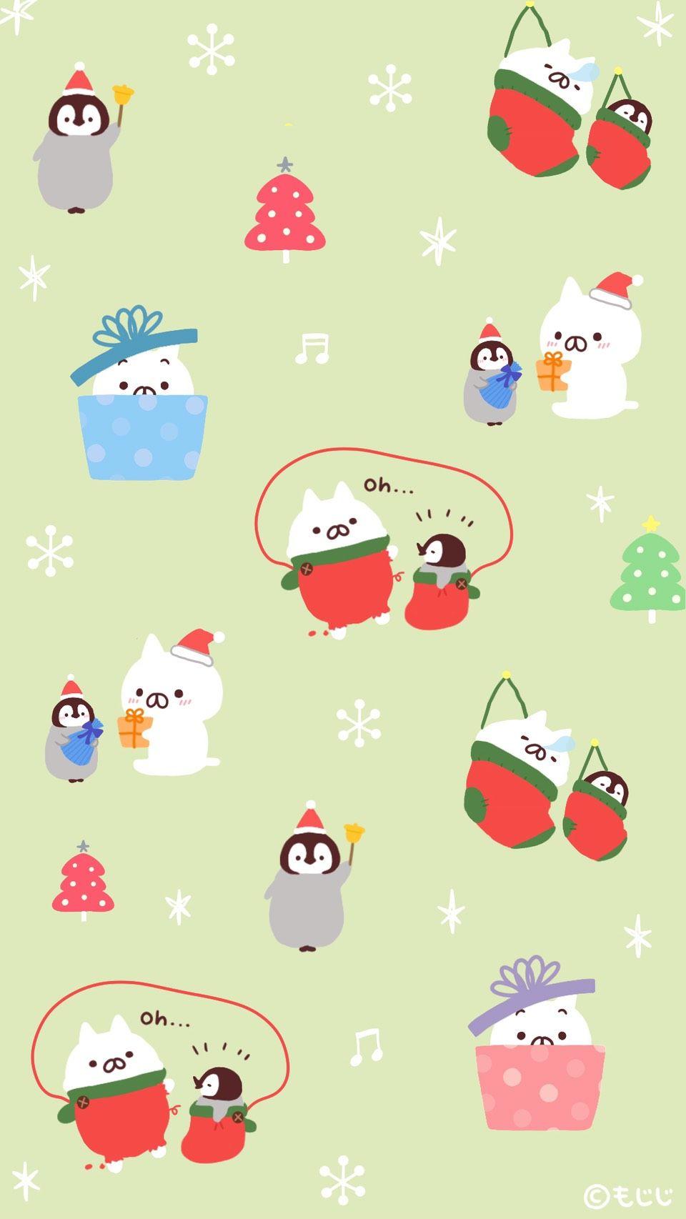 960x1706 OnigiriのNekoとNoriのPenguin. Phone & Desktop wallpaper background