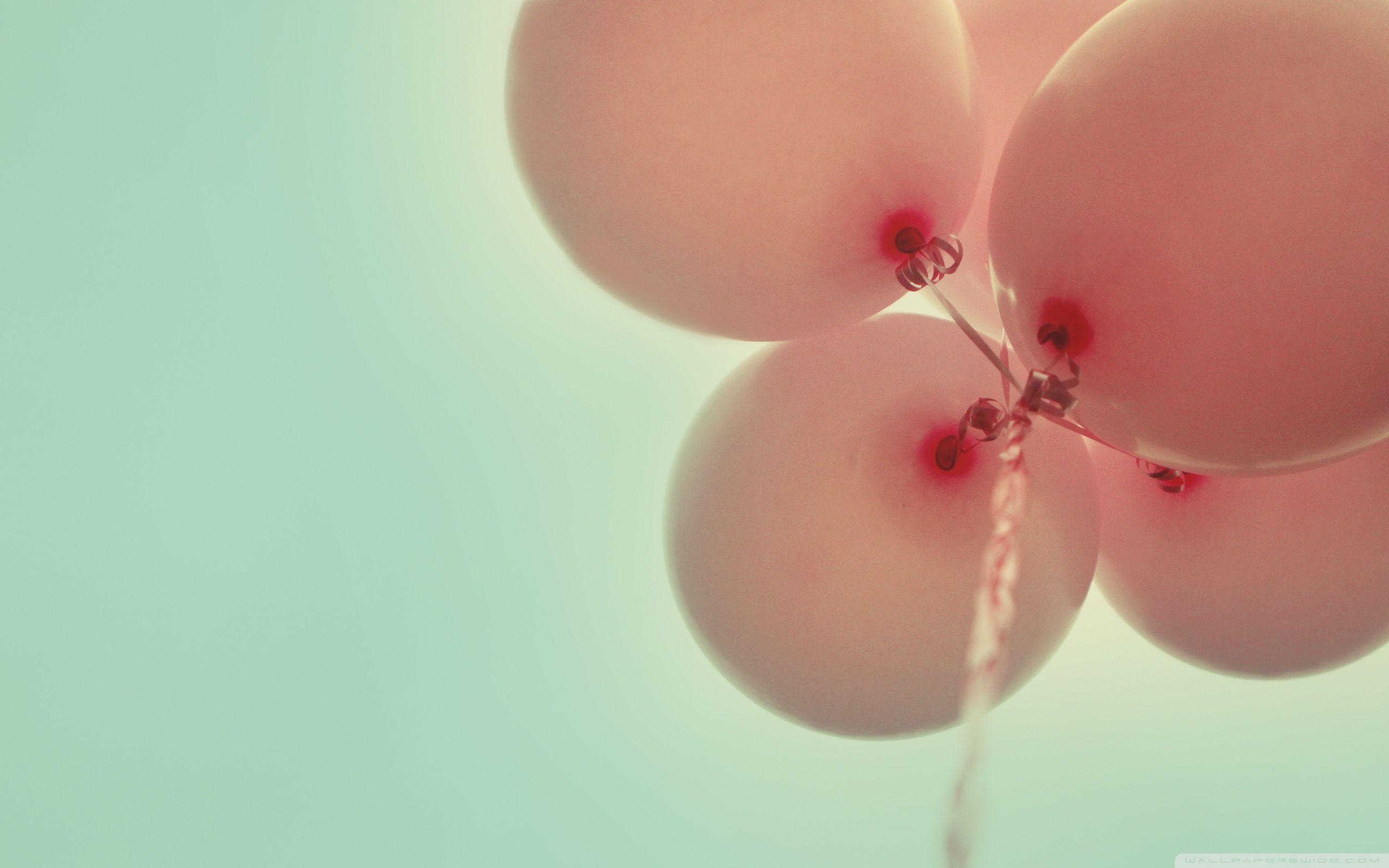 2560x1600 Pink Balloons, Sky, Retro Ultra HD Desktop Background Wallpaper