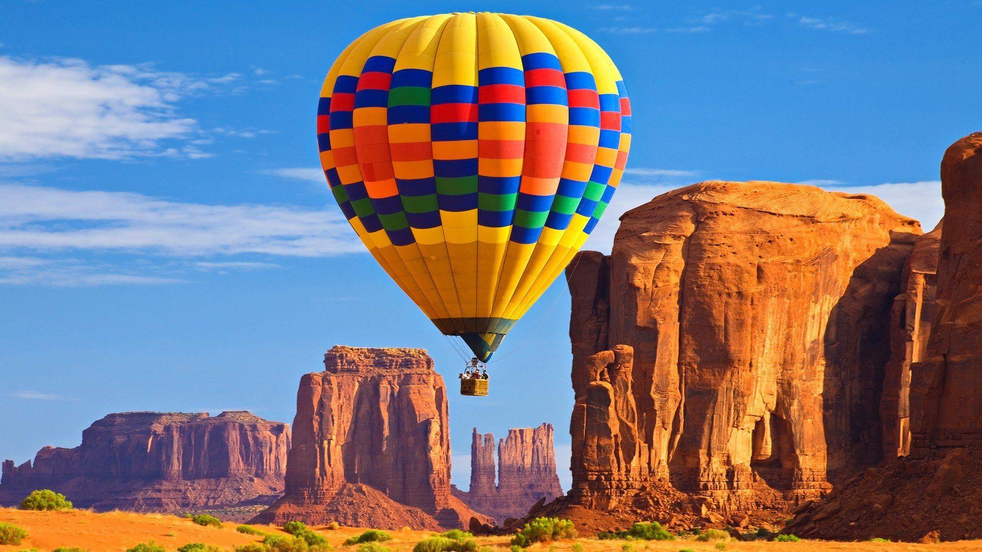 1920x1080 Download 1920x1080 balloon people mountains sky wallpaper