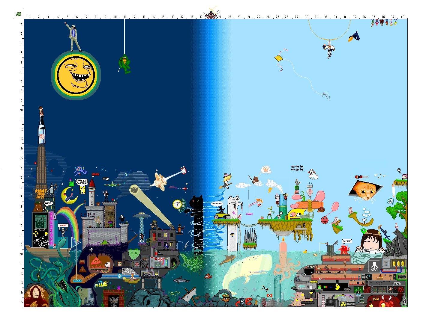 1440x1085 Video Games Russia Meme Pixel Art 8 Bit Wallpaperx1085