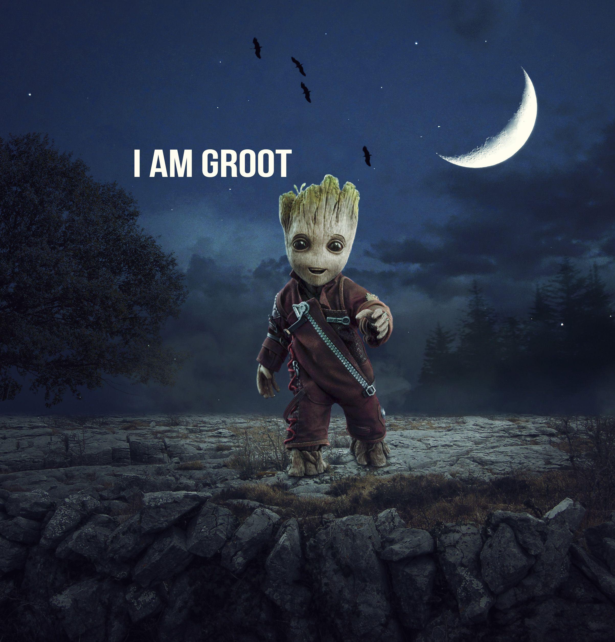 Groot Marvel Wallpapers Top Free Groot Marvel Backgrounds Wallpaperaccess