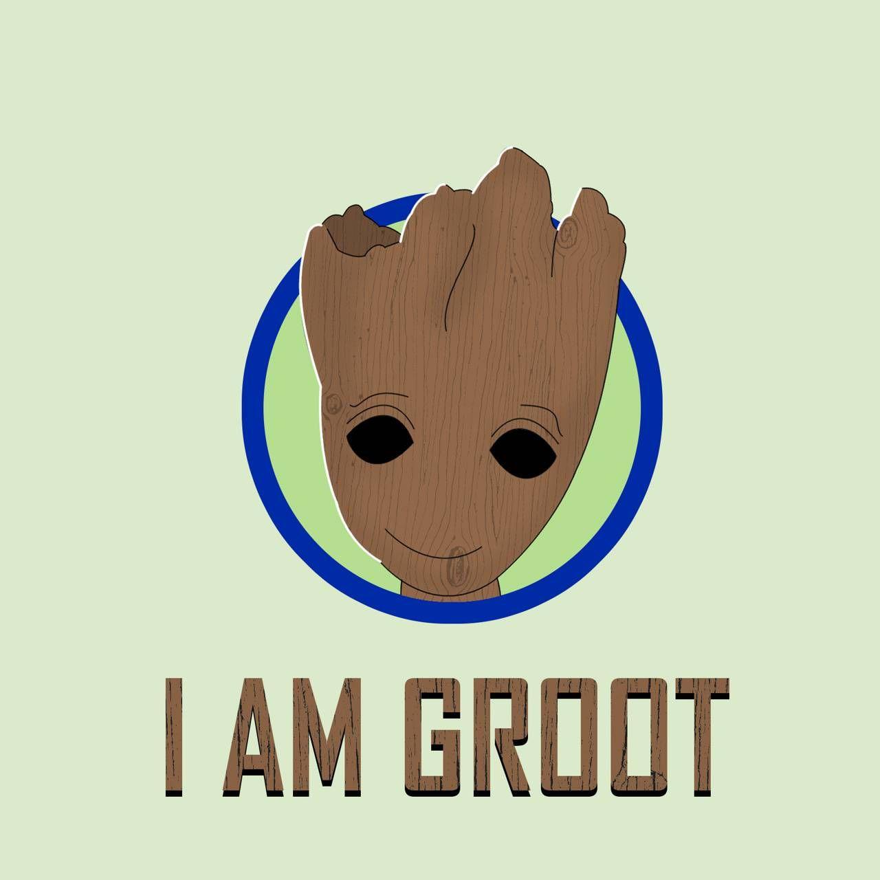 1280x1280 I am groot wallpaper